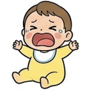 大泣きの赤ちゃん