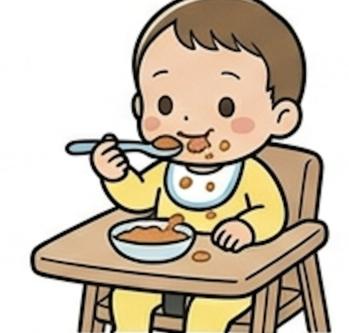 まめたろう・スプーン奪う