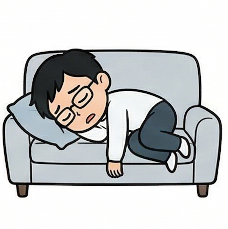 りくつくん：寝てる