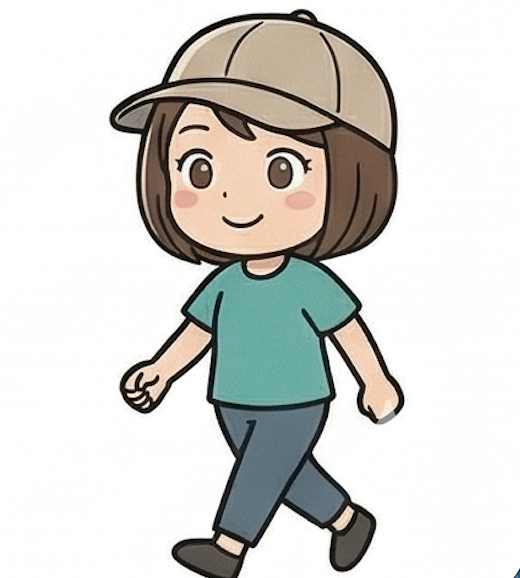 まめこ：お散歩